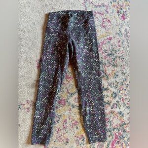 lululemon athletica Wunder Under Mid Calf Legging in Micro Floral Print